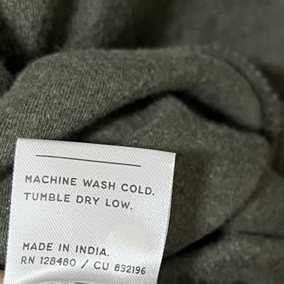 Pact Organic Cotton Airplane Long Cardigan Size M/L Green Loungewear Travel - Picture 7 of 7